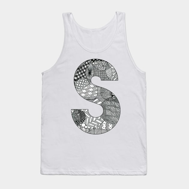 Zentangle S Tank Top by ally1021